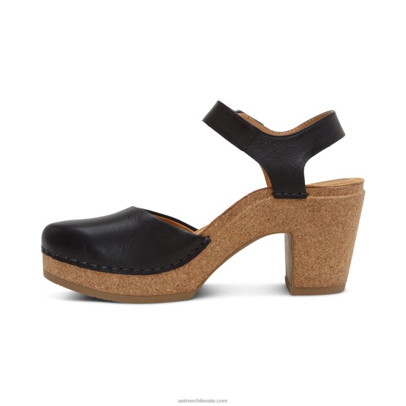 mujer negro Aetrex tacón cerrado finley 2TB4B141