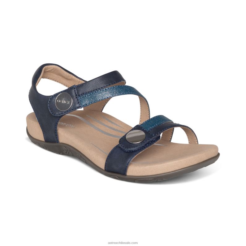 mujer Armada Aetrex sandalias jess con tiras ajustables 2TB4B187
