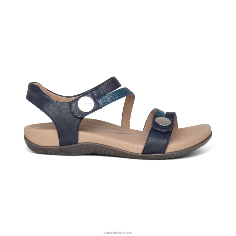 mujer Armada Aetrex sandalias jess con tiras ajustables 2TB4B187