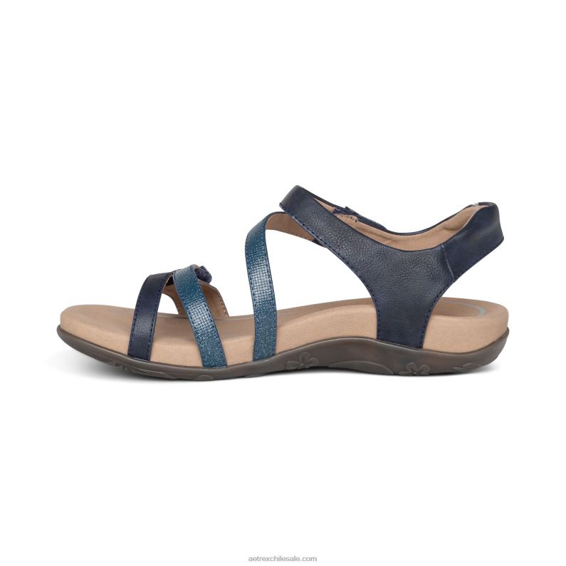mujer Armada Aetrex sandalias jess con tiras ajustables 2TB4B187
