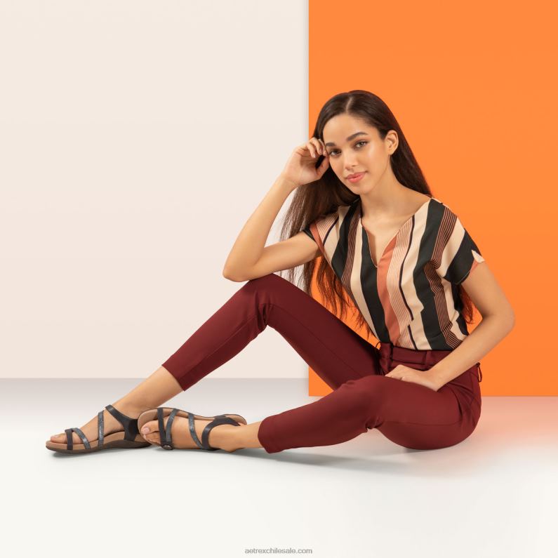 mujer Armada Aetrex sandalias jess con tiras ajustables 2TB4B187