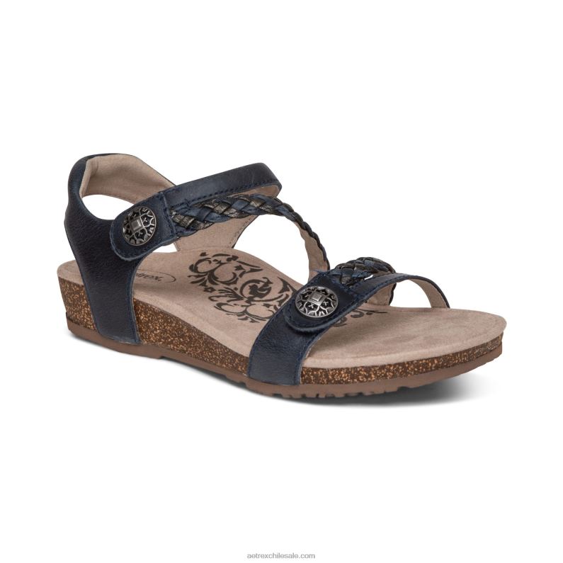 mujer Armada Aetrex sandalias jillian con tiras trenzadas 2TB4B33