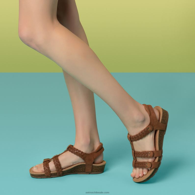 mujer amarillo Aetrex sandalias gladiadoras reese ajustables 2TB4B170