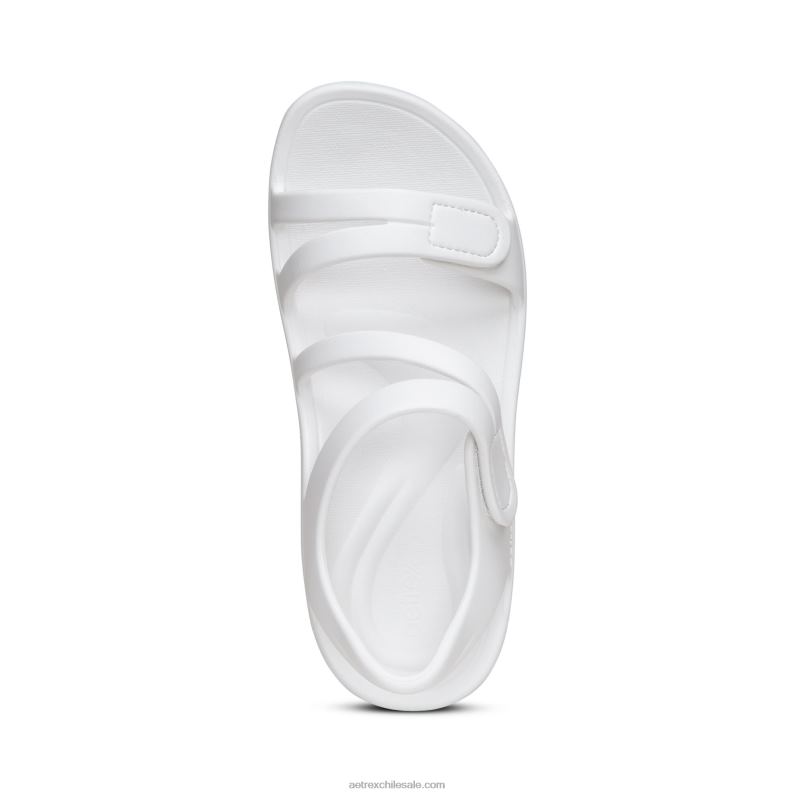 mujer blanco Aetrex sandalia deportiva jillian 2TB4B164