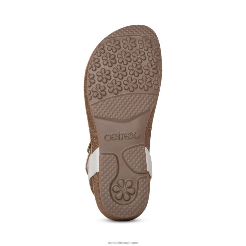 mujer blanco Aetrex tanga ajustable harper 2TB4B260