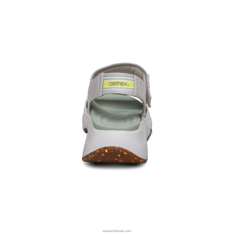 mujer blanco menta Aetrex con sandalia sport 2TB4B289