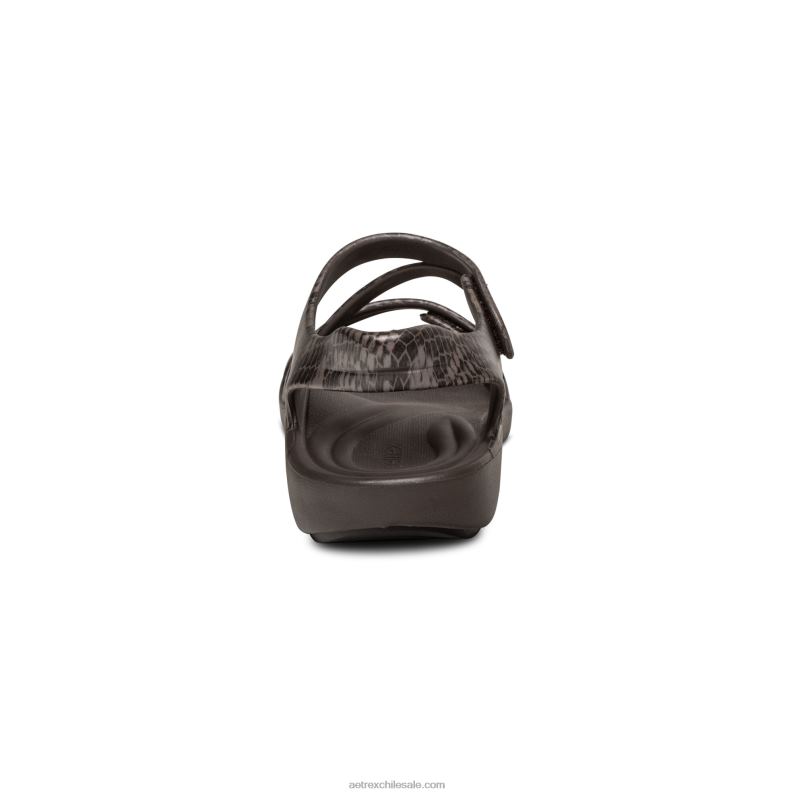 mujer boa marrón Aetrex sandalia deportiva jillian 2TB4B196