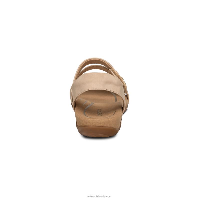 mujer broncearse Aetrex sandalias jess con tiras ajustables 2TB4B234
