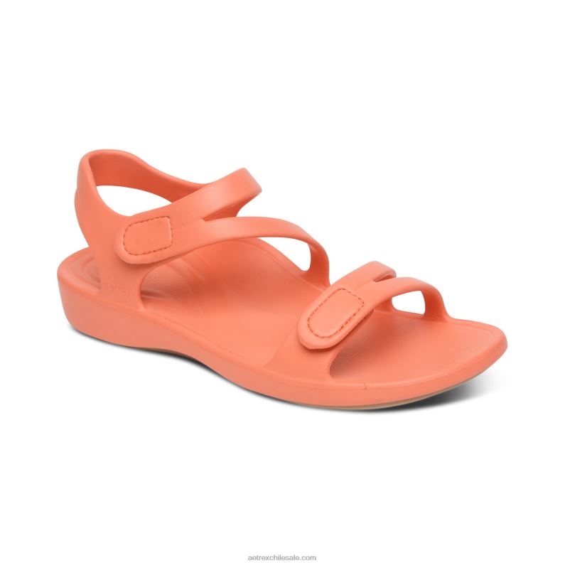 mujer coral Aetrex sandalia deportiva jillian 2TB4B208