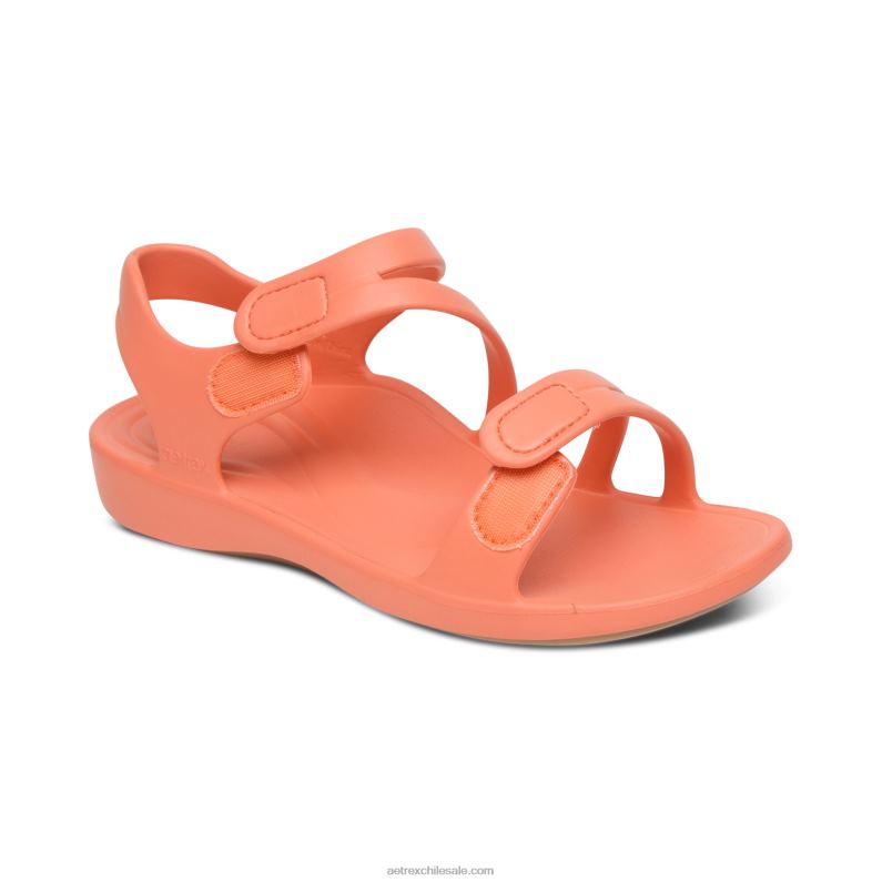 mujer coral Aetrex sandalia deportiva jillian 2TB4B208