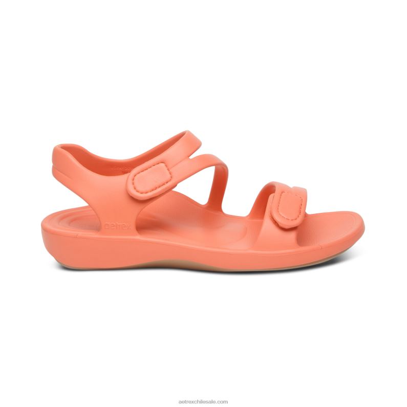 mujer coral Aetrex sandalia deportiva jillian 2TB4B208