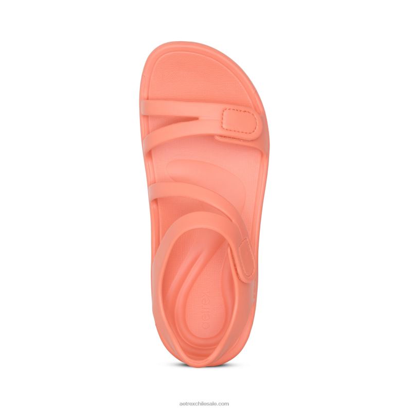 mujer coral Aetrex sandalia deportiva jillian 2TB4B208