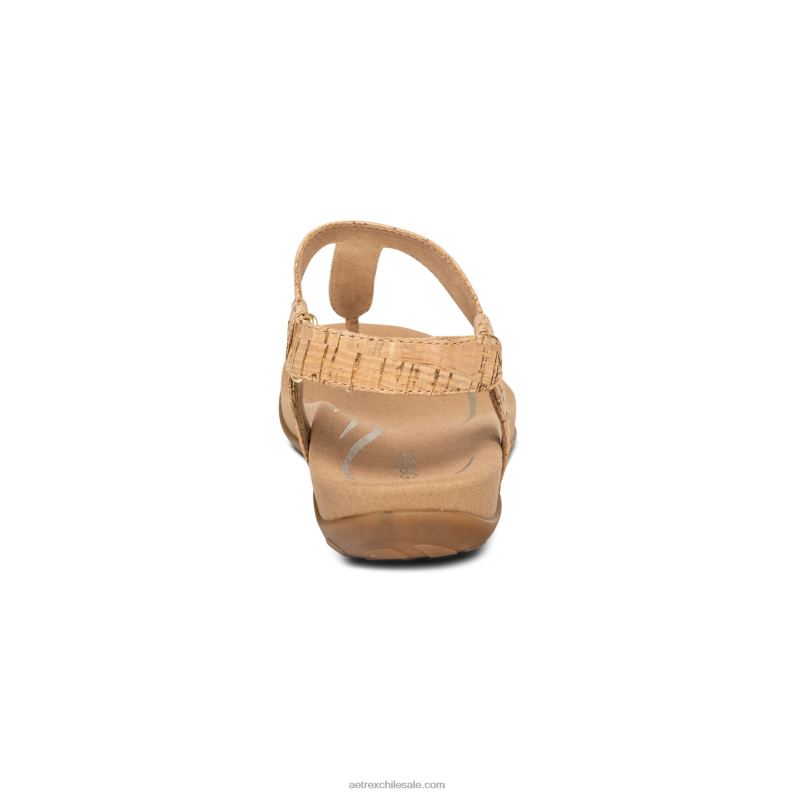 mujer corcho Aetrex sandalia de dedo jane 2TB4B249