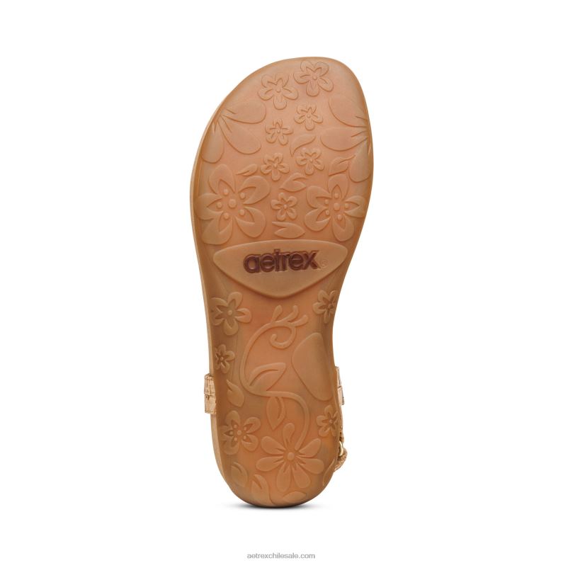 mujer corcho Aetrex sandalia de dedo jane 2TB4B249