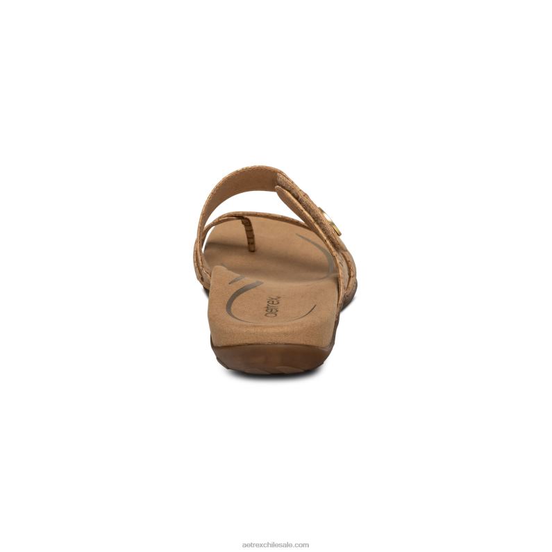 mujer corcho Aetrex sandalias izzy ajustables 2TB4B215