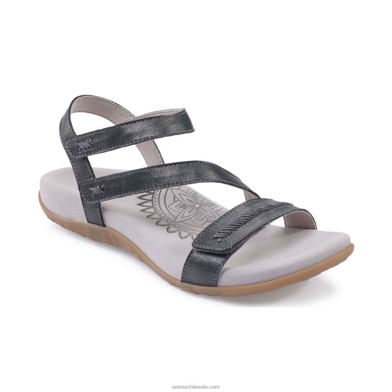 mujer estaño Aetrex sandalias Gabby con tiras ajustables 2TB4B37