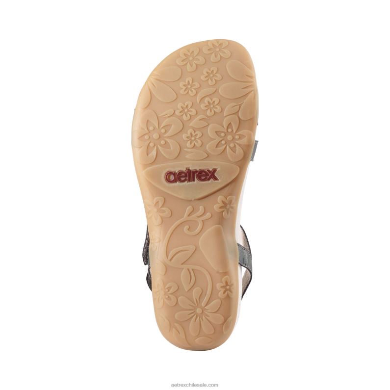mujer estaño Aetrex sandalias Gabby con tiras ajustables 2TB4B37