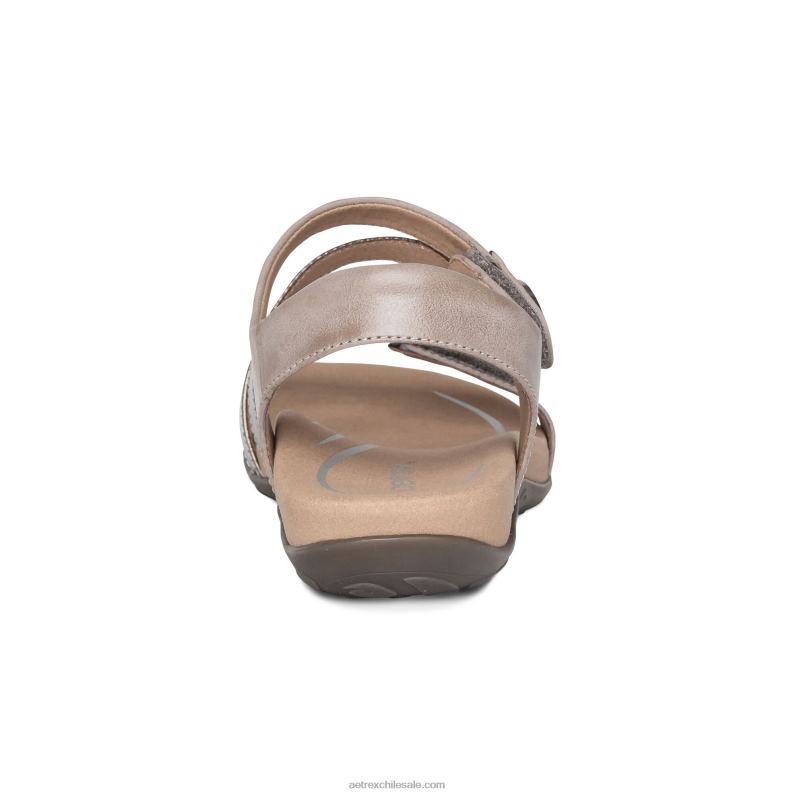 mujer fumar Aetrex sandalias jess con tiras ajustables 2TB4B165
