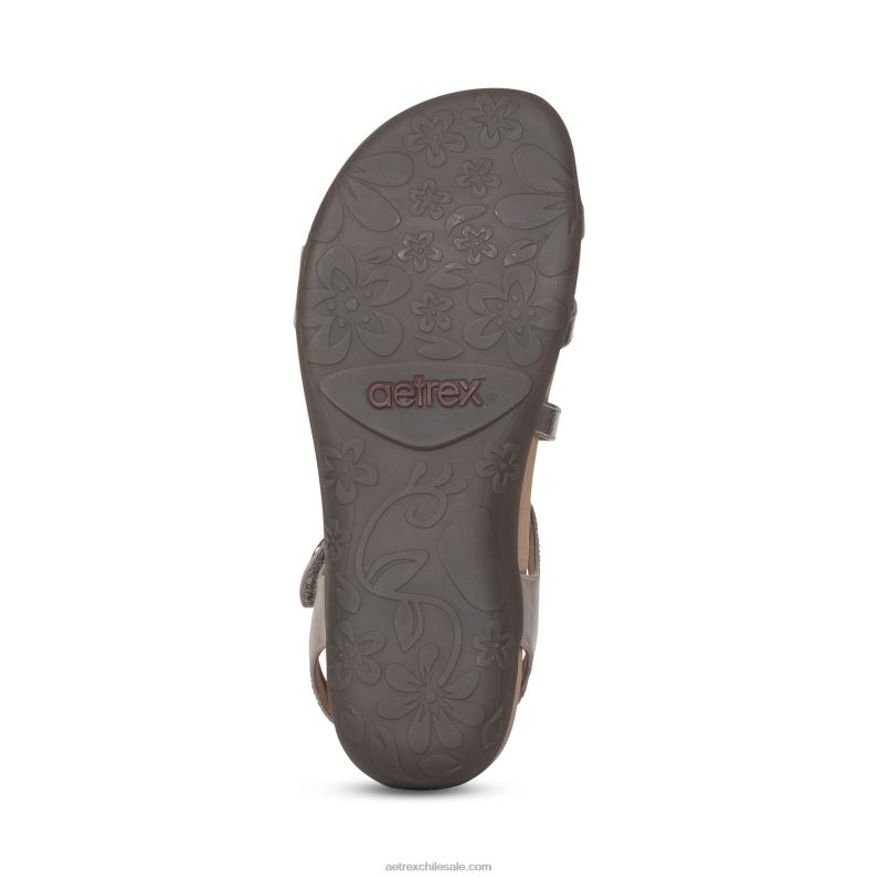 mujer fumar Aetrex sandalias jess con tiras ajustables 2TB4B165