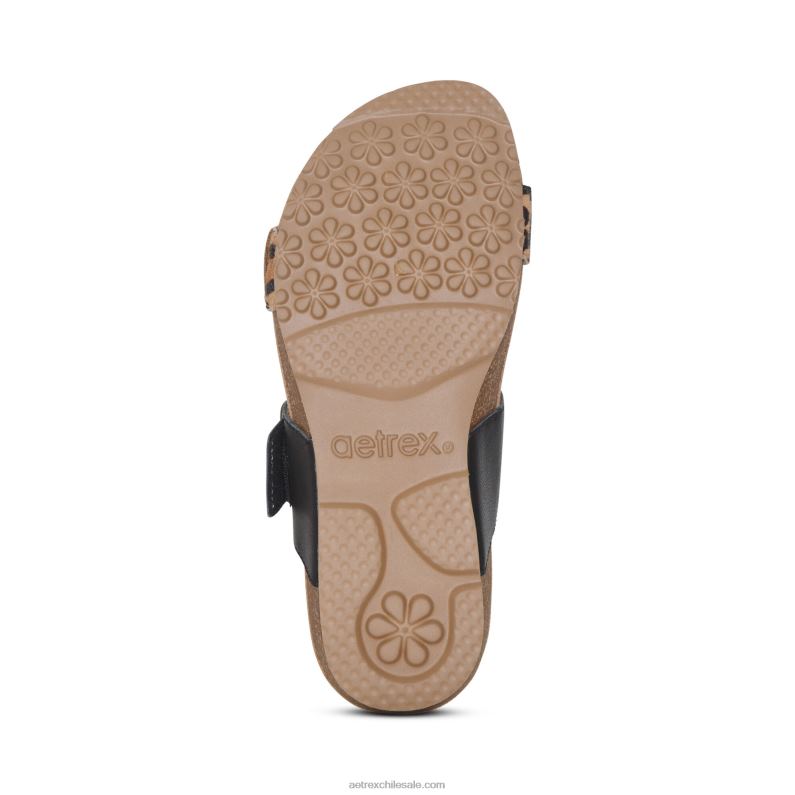 mujer leopardo Aetrex tobogán ajustable con margaritas 2TB4B128