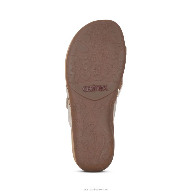 mujer luz de oro Aetrex sandalias izzy ajustables 2TB4B166