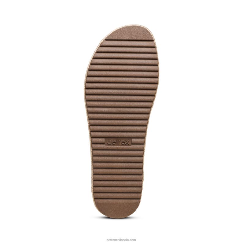 mujer negro Aetrex sandalia con plataforma sofie 2TB4B231