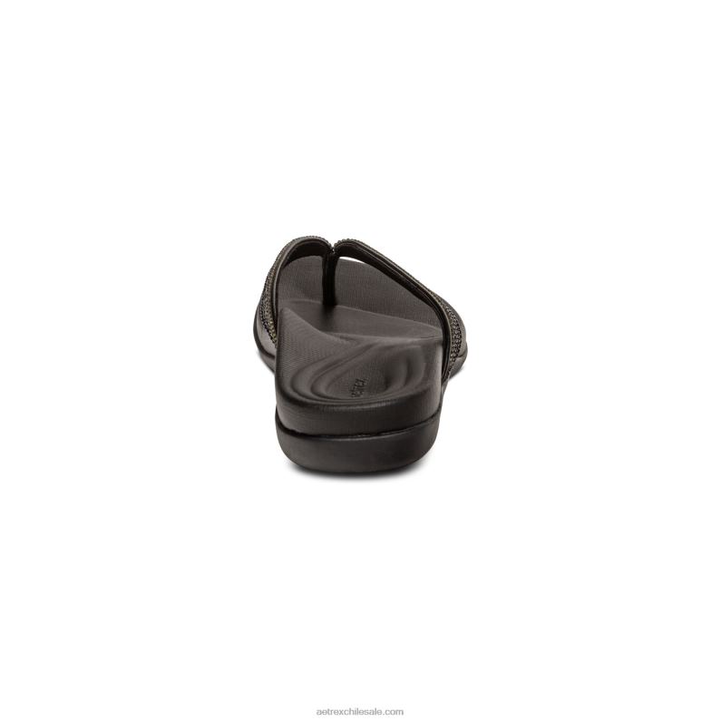 mujer negro Aetrex tanga brillante eve 2TB4B241