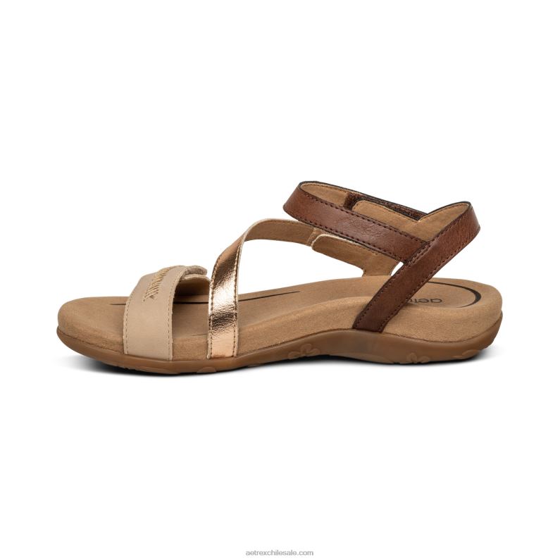mujer neutro multi Aetrex sandalias Gabby con tiras ajustables 2TB4B194