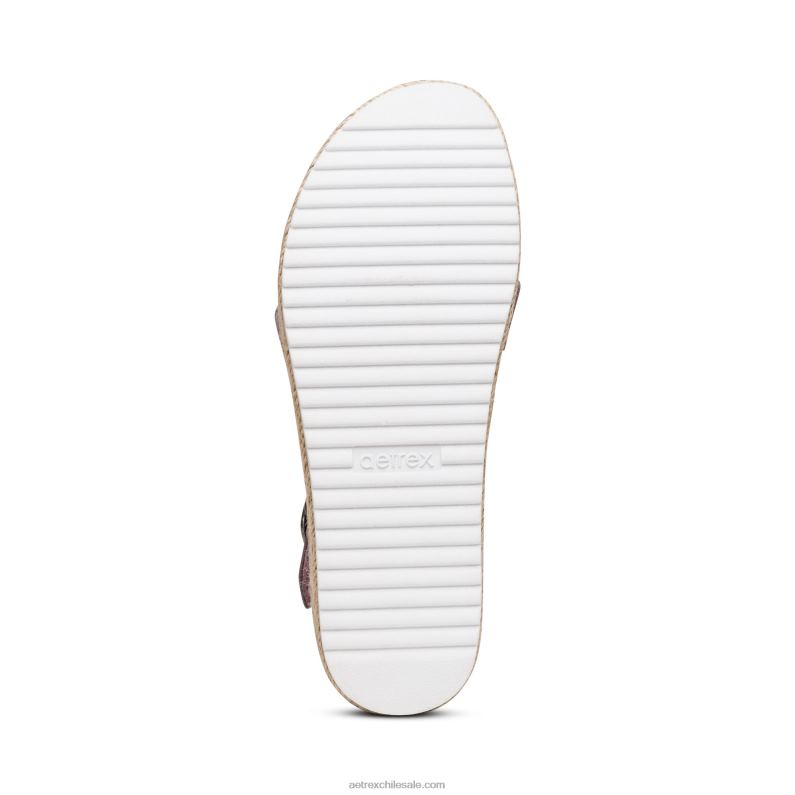 mujer orquídea Aetrex sandalia paula con plataforma 2TB4B252