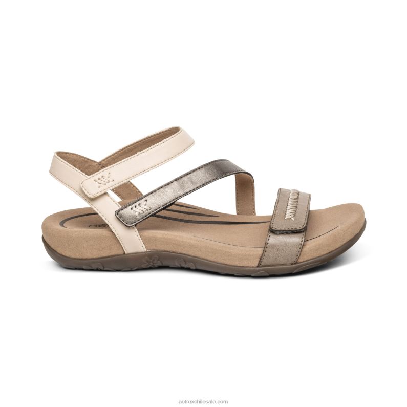 mujer piedra multi Aetrex sandalias Gabby con tiras ajustables 2TB4B309