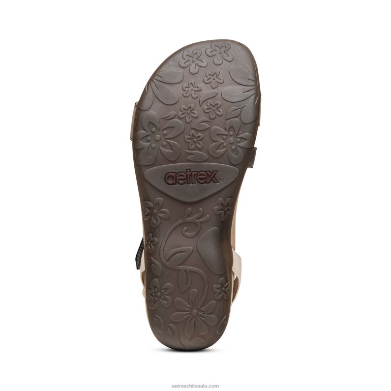mujer piedra multi Aetrex sandalias Gabby con tiras ajustables 2TB4B309