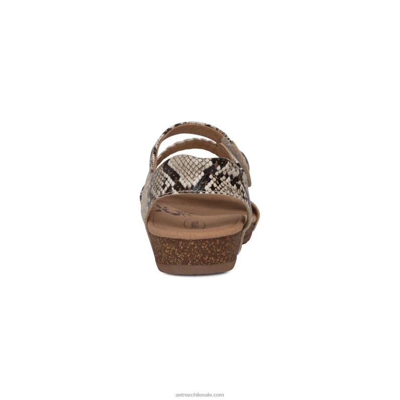 mujer serpiente Aetrex sandalias jillian con tiras trenzadas 2TB4B49