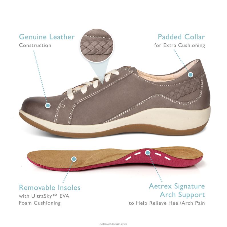 mujer Armada Aetrex dana con cordones oxford 2TB4B5