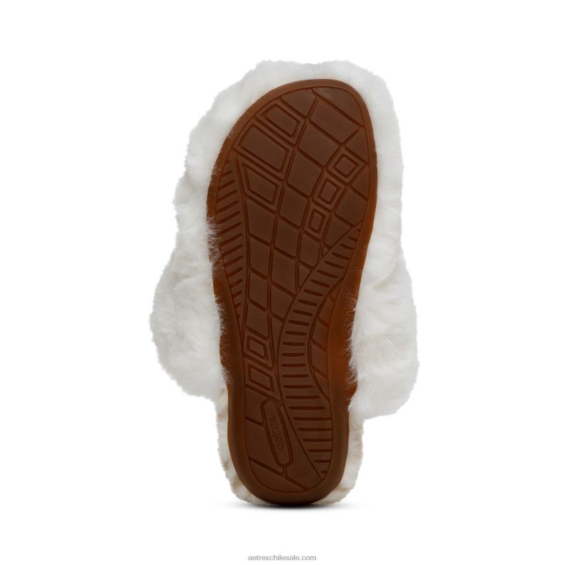 mujer Marfil Aetrex pantuflas con soporte para el arco brumoso 2TB4B255