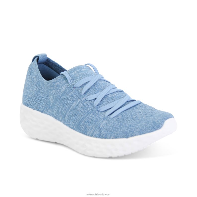 mujer azul Aetrex tenis sadie con soporte para el arco 2TB4B213