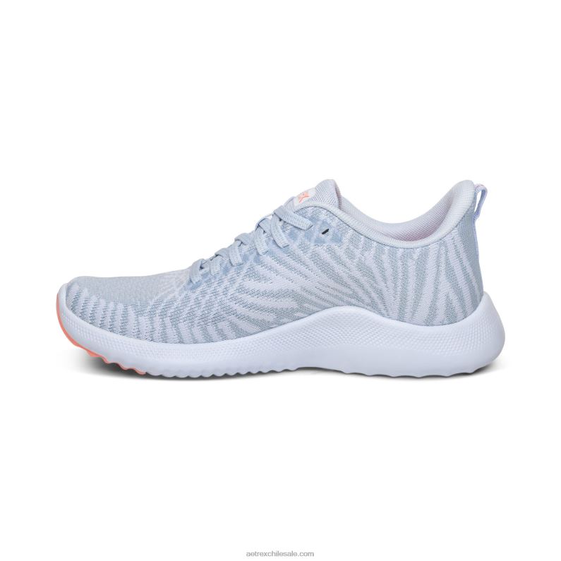 mujer azul Aetrex zapatillas con soporte de arco de esmeril 2TB4B284