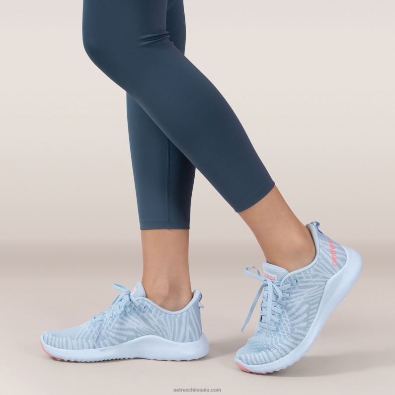mujer azul Aetrex zapatillas con soporte de arco de esmeril 2TB4B284