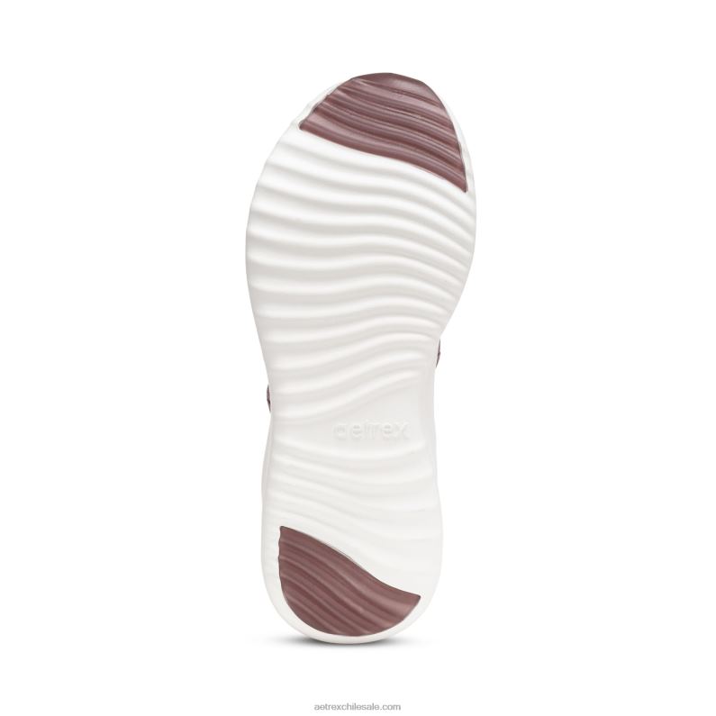 mujer berenjena Aetrex tenis dani con soporte de arco 2TB4B45