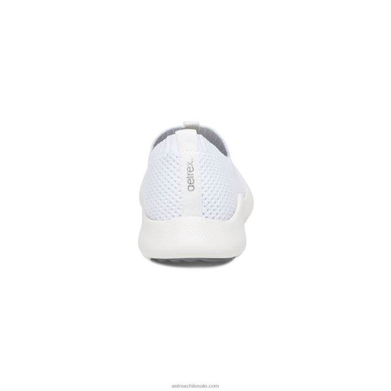 mujer blanco Aetrex tenis angie con soporte para el arco 2TB4B97