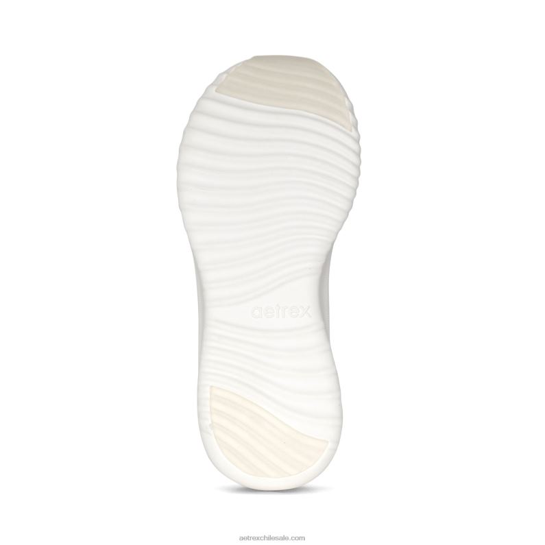 mujer blanco Aetrex tenis carly con soporte para el arco 2TB4B189