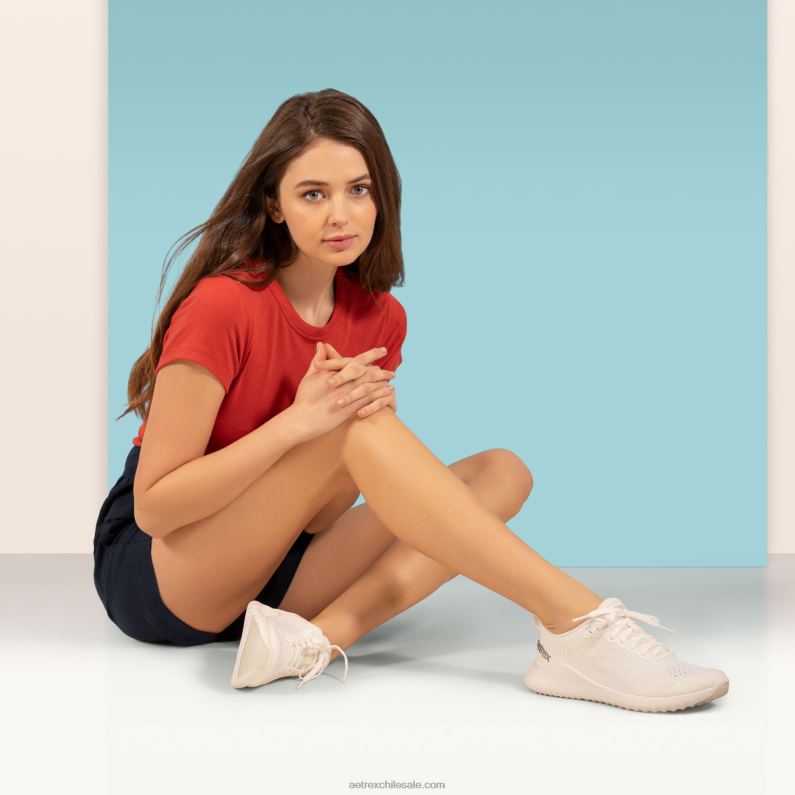 mujer blanco Aetrex zapatillas con soporte de arco de esmeril 2TB4B149