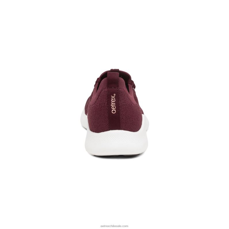 mujer borgoña Aetrex tenis carly con soporte para el arco 2TB4B248