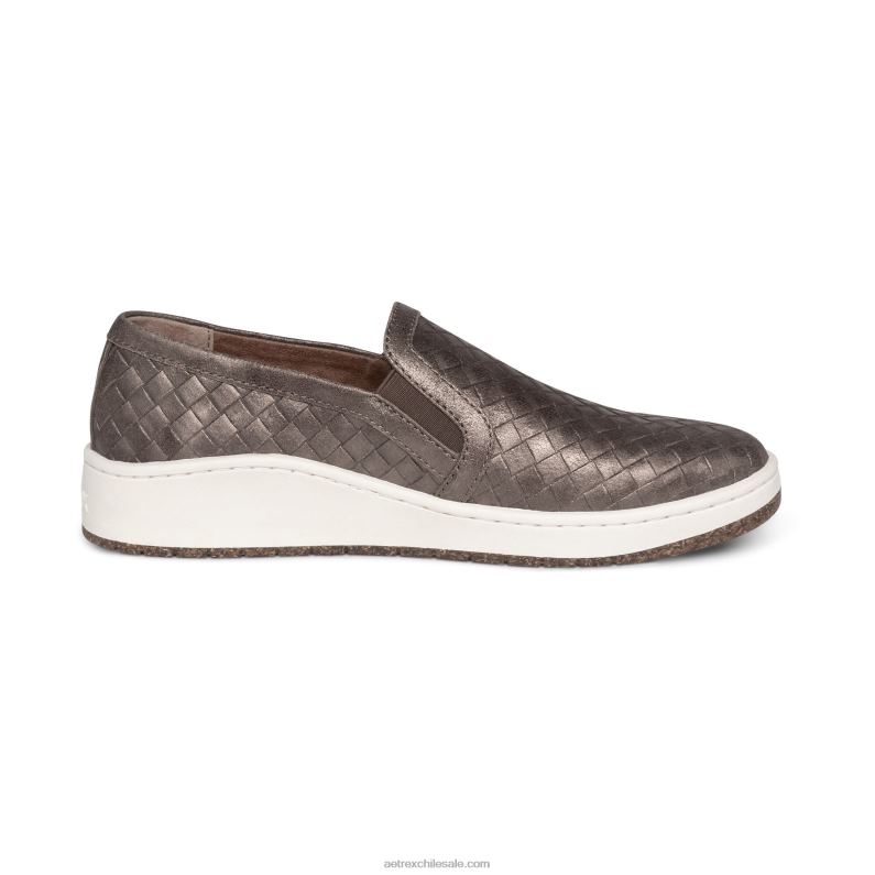 mujer bronce Aetrex zapatilla deportiva sin cordones kenzie 2TB4B83