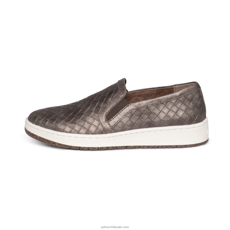 mujer bronce Aetrex zapatilla deportiva sin cordones kenzie 2TB4B83