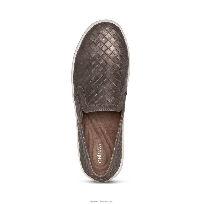 mujer bronce Aetrex zapatilla deportiva sin cordones kenzie 2TB4B83