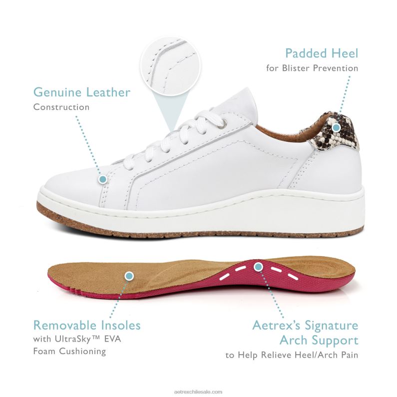 mujer bronce Aetrex zapatillas blake confort 2TB4B43