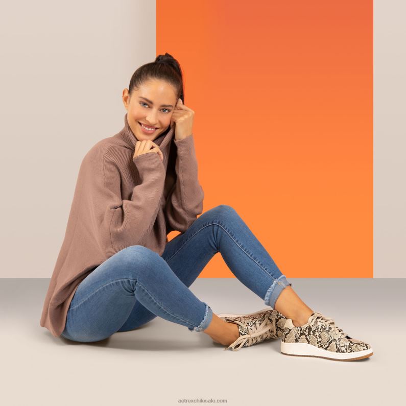 mujer bronce Aetrex zapatillas blake confort 2TB4B43