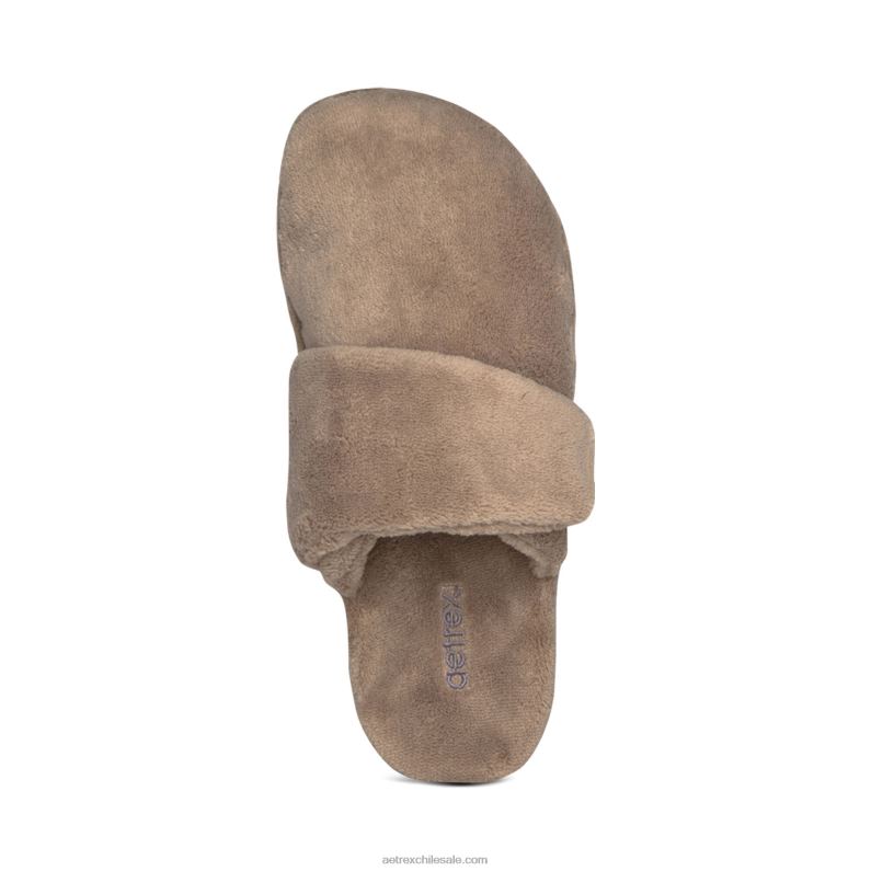 mujer café Aetrex pantuflas mandy con punta cerrada 2TB4B23