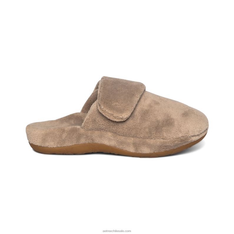 mujer café Aetrex pantuflas mandy con punta cerrada 2TB4B23