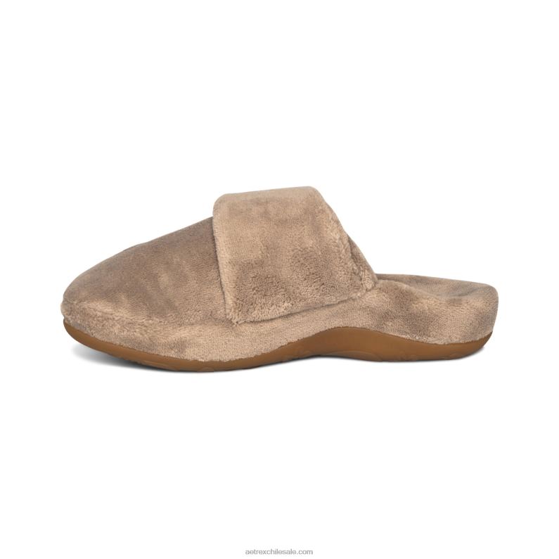 mujer café Aetrex pantuflas mandy con punta cerrada 2TB4B23